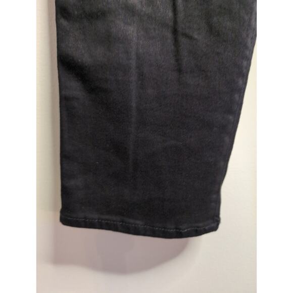 Good American Curve Straight never fade high rise black denim jeans 16 - Picture 6 of 10